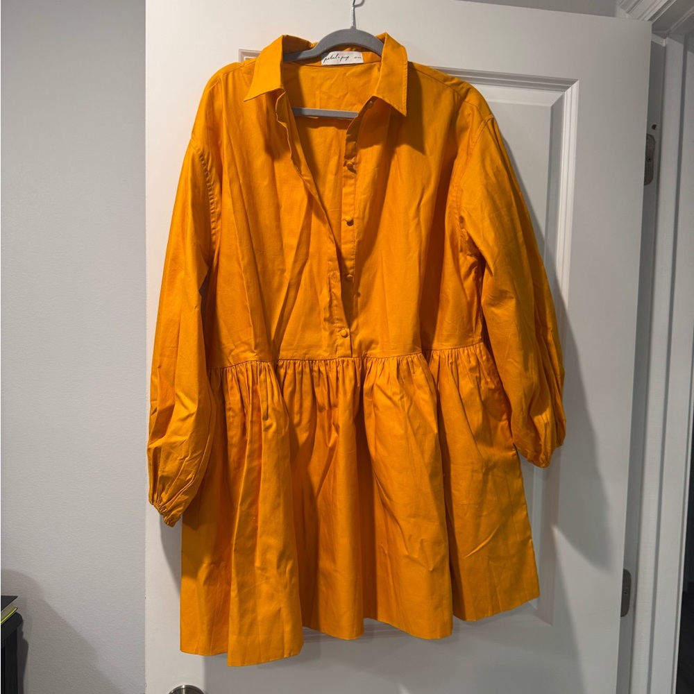 Petal & Pup Orange Mini Dress